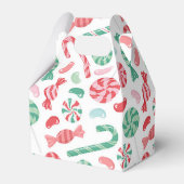 Kerst Snoep Drie is Lief 3e Verjaardag Bedankdoosjes (Achterkant)