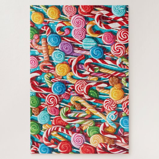 Kerst snoep Galore puzzel Legpuzzel (Verticaal)