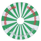 Kerst Snoep Groene JOUW NAAM HIER Boomrok Kerstboom Rok (Voorkant)