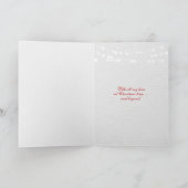 Kerst-snoep hart in bont kaart (Binnen)