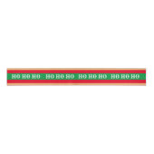 Kerst Snoep & Ho Ho Stripe Rood/Groen geschenken Grosgrain Lint (Voorkant)