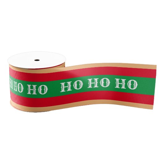 Kerst Snoep & Ho Ho Stripe Rood/Groen geschenken Grosgrain Lint (Spoel)