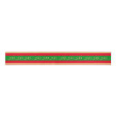 Kerst Snoep & Ho Ho Stripe Rood/Groen geschenken Grosgrain Lint (Voorkant)