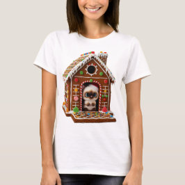 Kerst snoep huis t-shirt