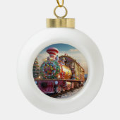 Kerst snoep keramische bal ornament (Voorkant)