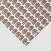 Kerst-Snoep kerstfeestdag Tissuepapier (Detail)