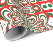 Kerst Snoep Klassiek rood en groen Cadeaupapier (Rol Hoek)