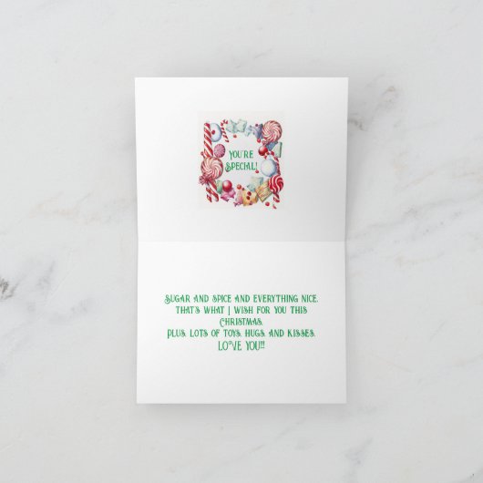 KERST SNOEP KLEINDOCHTER KAART (Binnen)