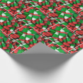 Kerst snoep mais cadeaupapier (Hoek)