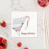 Kerst snoep op cocktailglas servetten (Insitu)