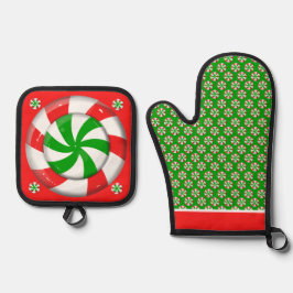 kerst-Snoep Ovenwant & Pannenlap Set