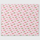 Kerst Snoep Pattern Cadeaupapier (Vlak)