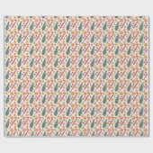 Kerst Snoep Pattern Cadeaupapier (Vlak)