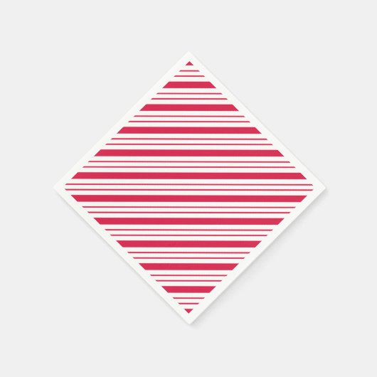 Kerst Snoep pepermunt feestdag servetten (Hoek)