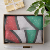 Kerst Snoep Pepermunt Mint Glas in lood Rood Tissuepapier (Geschenk)