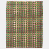 Kerst Snoep Plaid Fleece Gooi Deken (Voorkant)