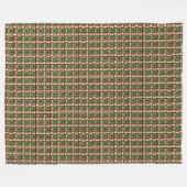 Kerst Snoep Plaid Fleece Gooi Deken (Voorkant (Horizontaal))