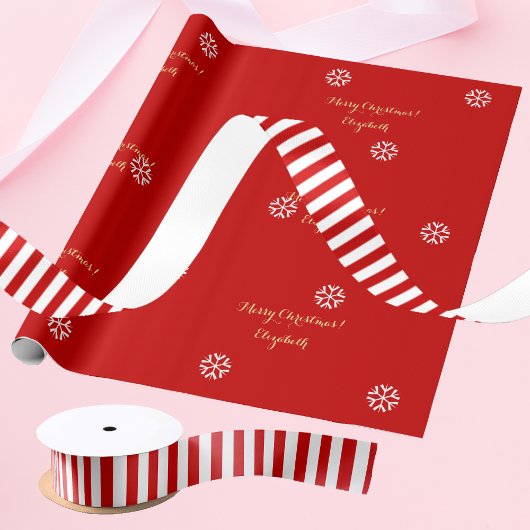 Kerst Snoep Rood Wit Strepen Crafts Cadeauverpakki Satijnen Lint