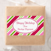 Kerst Snoep Strepen Labels (Insitu)