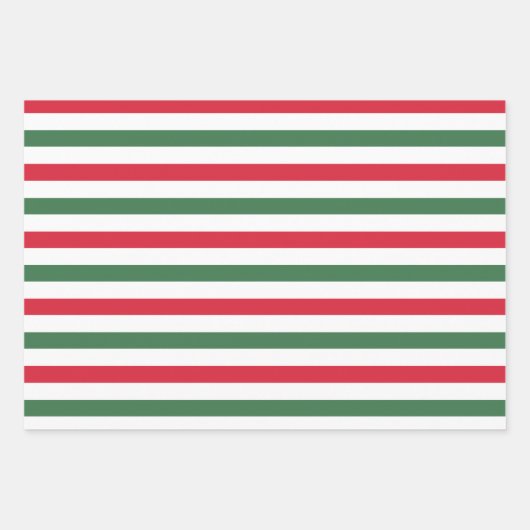 Kerst Snoep Stripe Wrapping Paper (Voorkant 2)