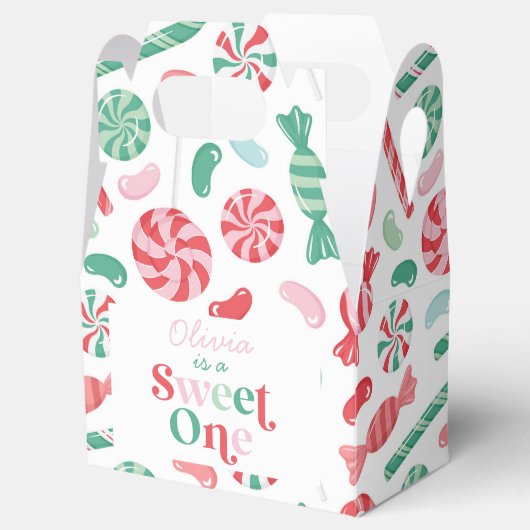 Kerst Snoep Sweet One Eerste Verjaardag Bedankdoosjes (Geopend)