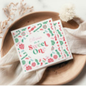 Kerst Snoep Sweet One Eerste Verjaardag Servet