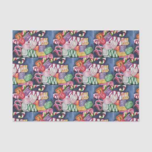 Kerst Snoep tissuepapier (Voorkant)