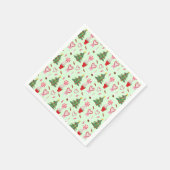 Kerst Snoep Trees Pattern Servet (Hoek)