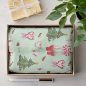 Kerst Snoep Trees Pattern Tissuepapier (Geschenk)