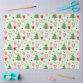 Kerst Snoep Trees Pattern Tissuepapier (Craft)