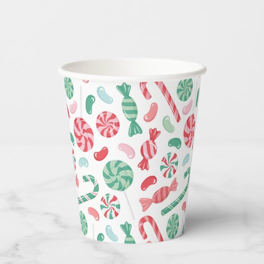 Kerst Snoep Twee lieve 2e Verjaardag Papieren Bekers (Achterkant)