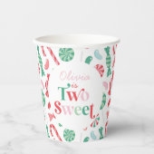 Kerst Snoep Twee lieve 2e Verjaardag Papieren Bekers (Voorkant)