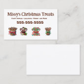Kerst Snoep Visitekaartje (Voorkant / Achterkant)