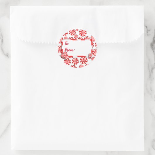 Kerst Snoep w / Label (Tas)