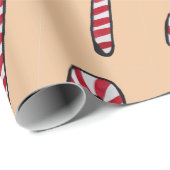 Kerst snoepjes tekeningen op inpakpapier (Rol Hoek)