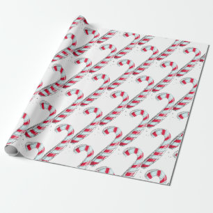 Kerst snoepriet cadeaupapier