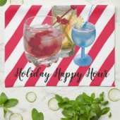 Kerst snoepriet happy hour theedoek (Gevouwen)