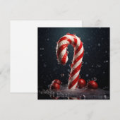 Kerst snoepriet kerstgroet kaart (Voorkant / Achterkant)