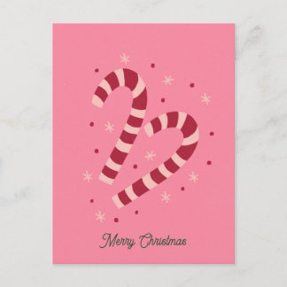 Kerst snoepstokken briefkaart