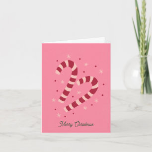 Kerst snoepstokken kaart