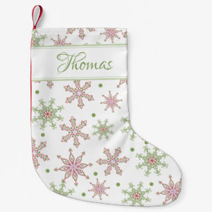 Kerst Snowflake Script gepersonaliseerd Kleine Kerstsok