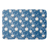 Kerst Snowy Blue Bad Mat (Voorkant)
