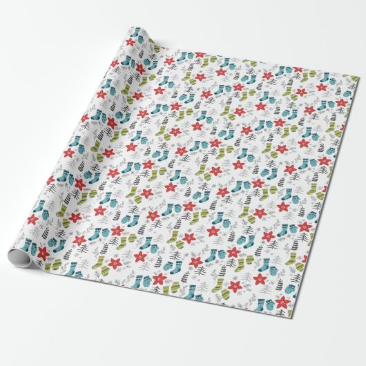 Kerst Sock Verpakkings Papier (Uitgerold)