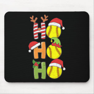 Kerst Softbal Ho Ho Softbal Xmas Sport Me Muismat