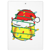 Kerst Softbal  Klembord (Achterkant)