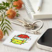 Kerst Softbal  Sleutelhanger (Voorkant Rechts)