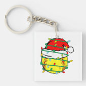 Kerst Softbal Sleutelhanger (voorkant)