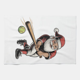 Kerst Softbal Spelen Sinterklaas Sport Theedoek