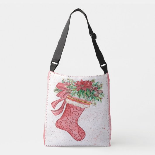 Kerst Sok Crossbody Tas (Voorkant)