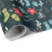 Kerst Sokken Inpakpapier (Rol Hoek)